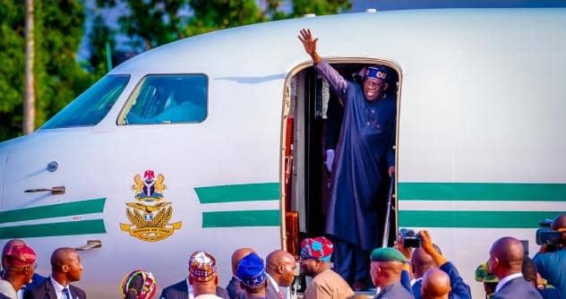 Tinubu-on-airplane