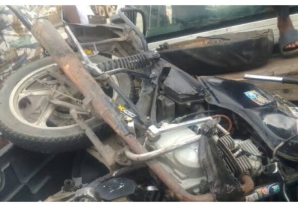 Tipper-truck-crushes-motorcyclist-to-death-in-Lagos